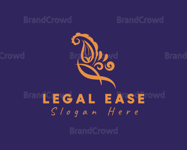 Paisley Floral Decoration Logo