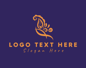 Sleek - Paisley Floral Decoration logo design