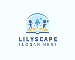 Children - Child Learning Book logo design