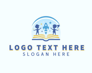 Toddler - Child Learning Book logo design