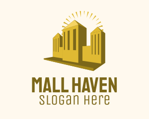 Gold Fancy Building logo design