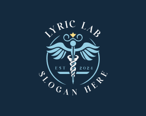 Medical Clinic Caduceus logo design