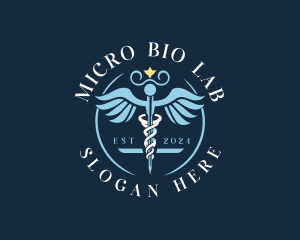 Medical Clinic Caduceus logo design