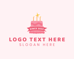 Banner - Sparkly Birthday Cake logo design