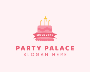 Birthday - Sparkly Birthday Cake logo design