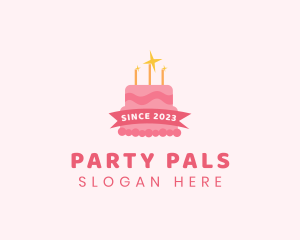 Birthday - Sparkly Birthday Cake logo design