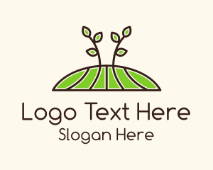 Plant Field Farming Logo