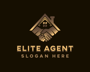 Handshake Real Estate Agent logo design