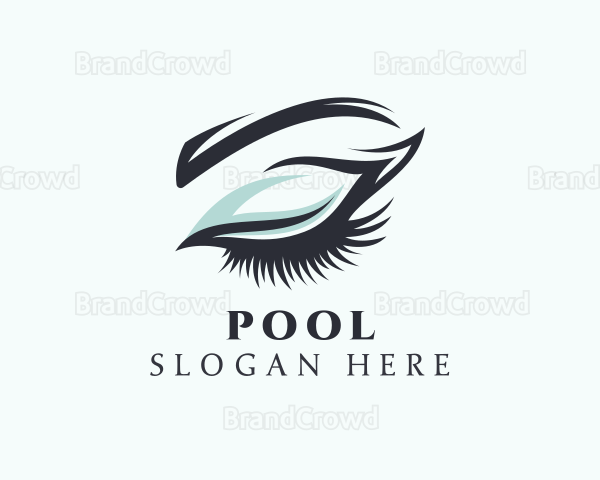 Eyeshadow Glam Cosmetic Logo