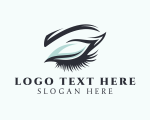 Eyelash Extensions - Eyeshadow Glam Cosmetic logo design