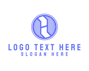 Hd - Modern Letter OH Monogram logo design
