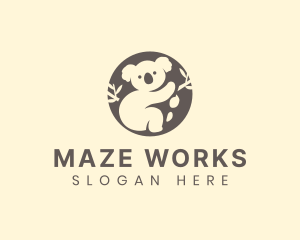 Koala Bear Animal logo design