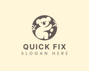 Koala Bear Animal logo design