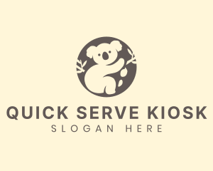 Koala Bear Animal logo design