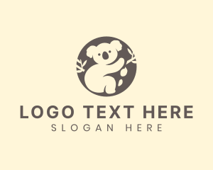 Zoo - Koala Bear Animal logo design
