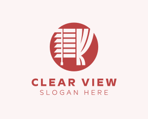 Window Curtain Blind logo design