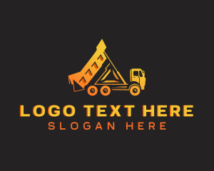 Industrial - Dump Truck Vehicle logo design