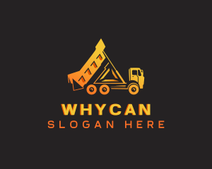 Dump Truck Construction Logo