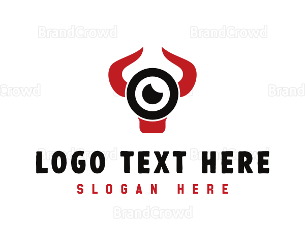Bull Horns Lens Logo