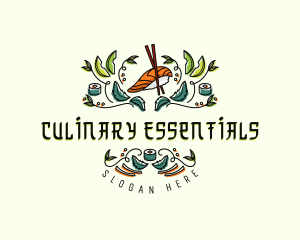 Gourmet Culinary Sushi logo design