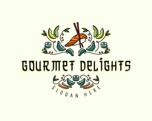 Gourmet Culinary Sushi logo design