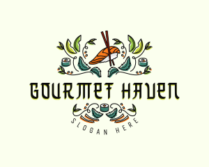 Gourmet Culinary Sushi logo design