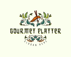 Gourmet Culinary Sushi logo design