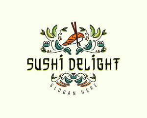 Gourmet Culinary Sushi logo design