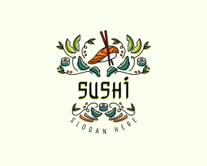 Gourmet Culinary Sushi logo design