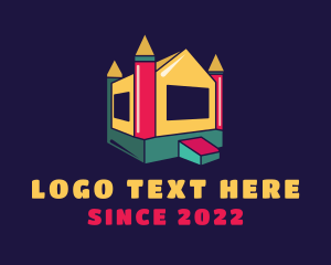 Party Supplier - Inflatable Bounce House logo design