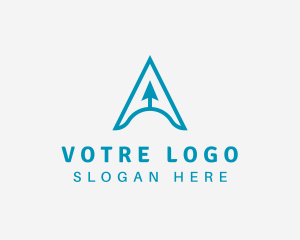 Marketing - Modern Arrow Cursor Letter A logo design