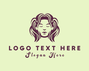 Woman Beauty Stylist logo design