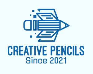 Blue Pencil Book logo design