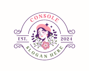 Female - Woman Floral Ornament logo design