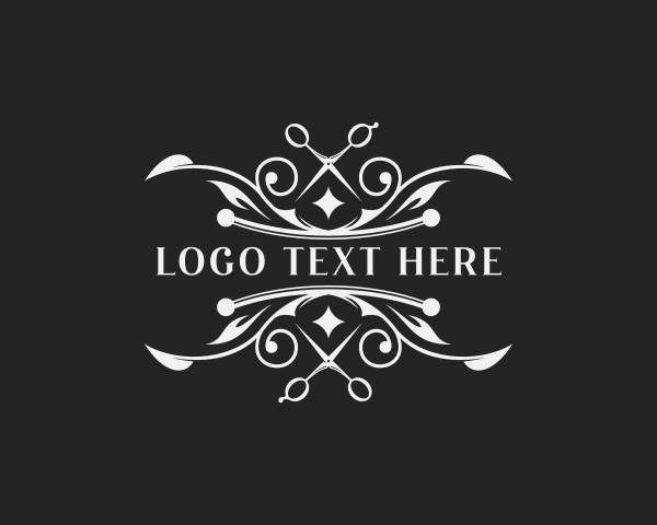 Grooming - Upscale Hairdresser Shears logo design