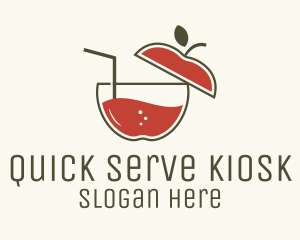 Kiosk - Apple Fruit Juice logo design