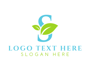 Eco Letter S logo design