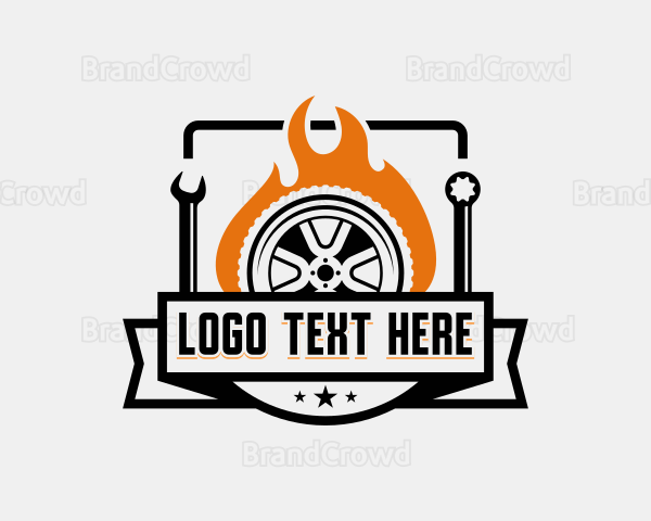 Garage Mechanic Tools Logo