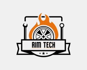 Garage Mechanic Tools logo design