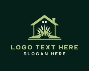 Green Thumb - Green House Lawn logo design