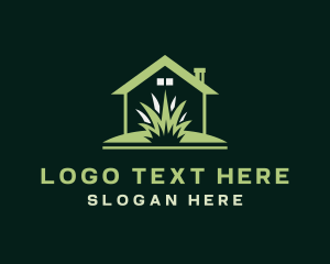 Gardening - Green House Lawn logo design