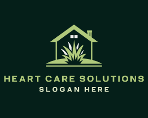 Green House Lawn logo design