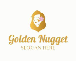 Beautiful Golden Hair logo design