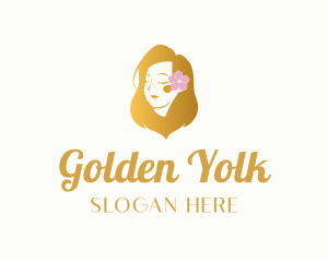 Beautiful Golden Hair logo design