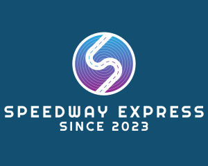 Freeway - Letter S Road Logistics logo design