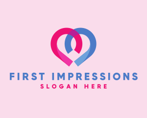 Heart Love App logo design