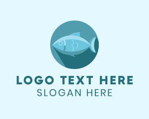 Aquarium - Sea Tuna Fish logo design