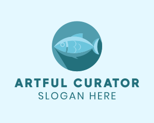 Sea Tuna Fish logo design