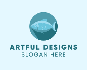 Sea Tuna Fish logo design