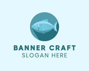 Sea Tuna Fish logo design